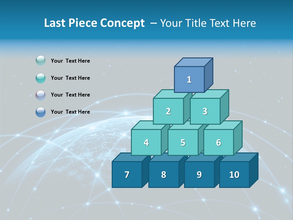 Space Blue Work PowerPoint Template