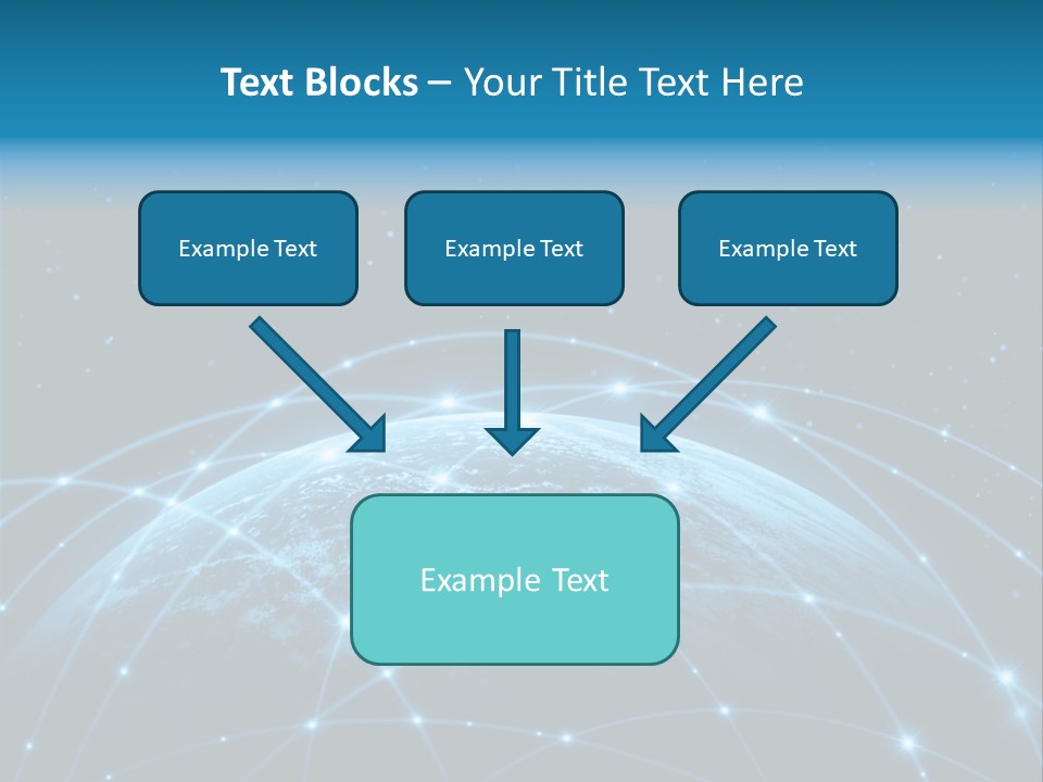 Space Blue Work PowerPoint Template