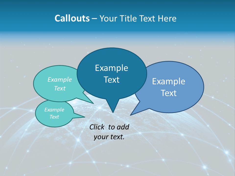 Space Blue Work PowerPoint Template