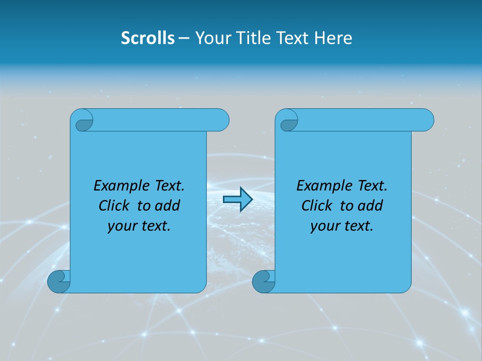 Space Blue Work PowerPoint Template