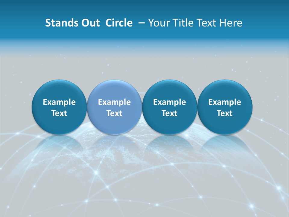 Space Blue Work PowerPoint Template