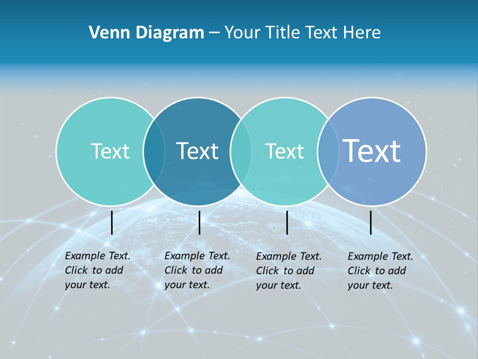 Space Blue Work PowerPoint Template