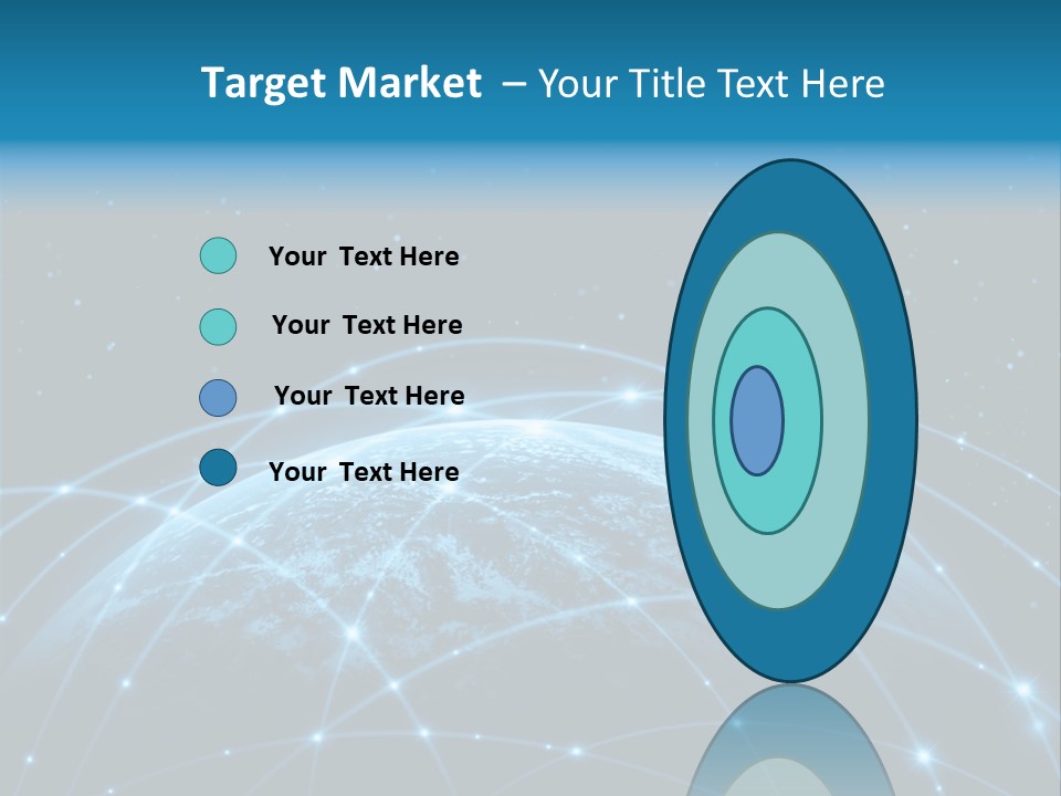 Space Blue Work PowerPoint Template