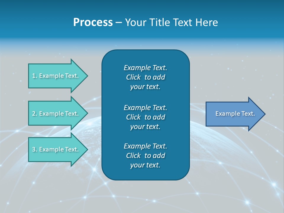 Space Blue Work PowerPoint Template
