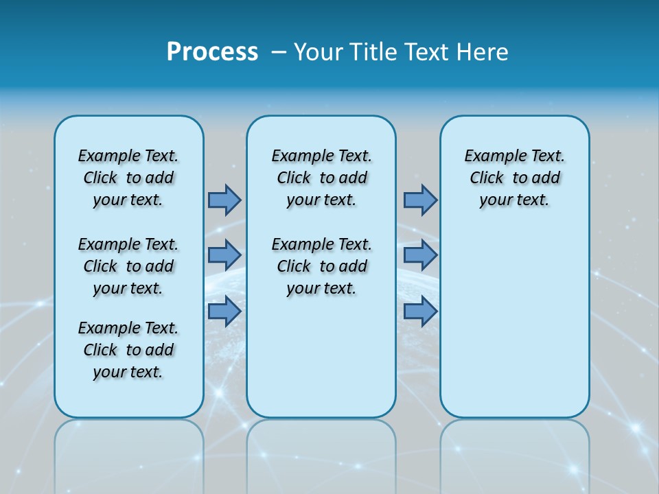 Space Blue Work PowerPoint Template