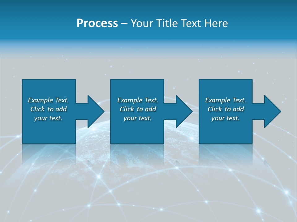 Space Blue Work PowerPoint Template