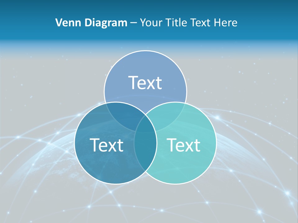 Space Blue Work PowerPoint Template