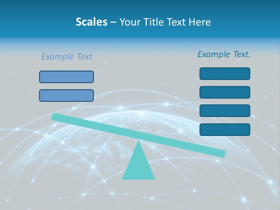 Space Blue Work PowerPoint Template