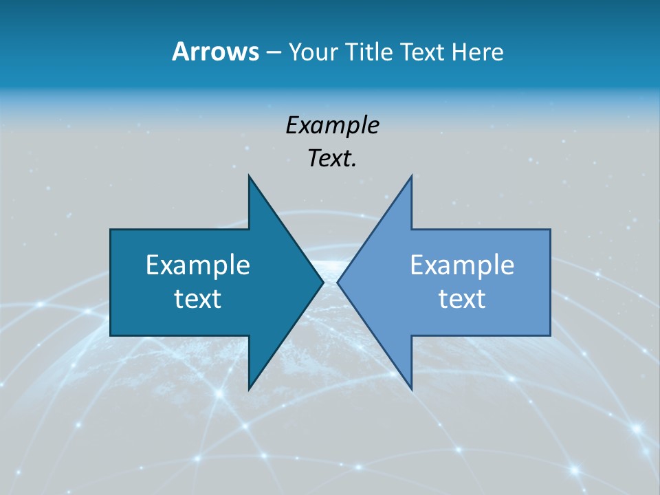 Space Blue Work PowerPoint Template