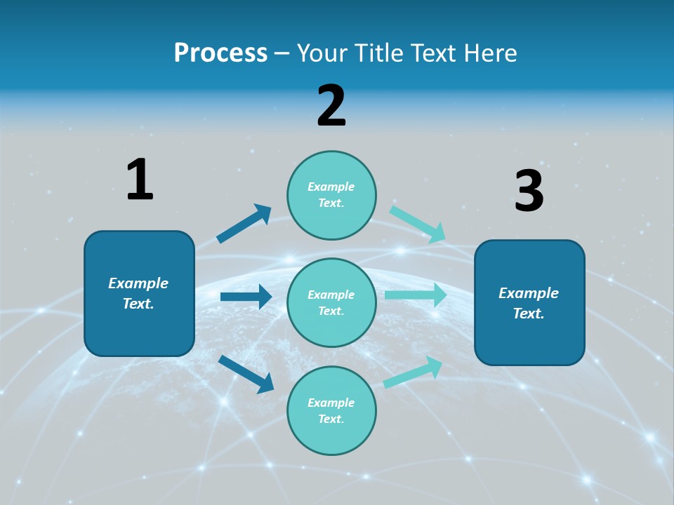 Space Blue Work PowerPoint Template