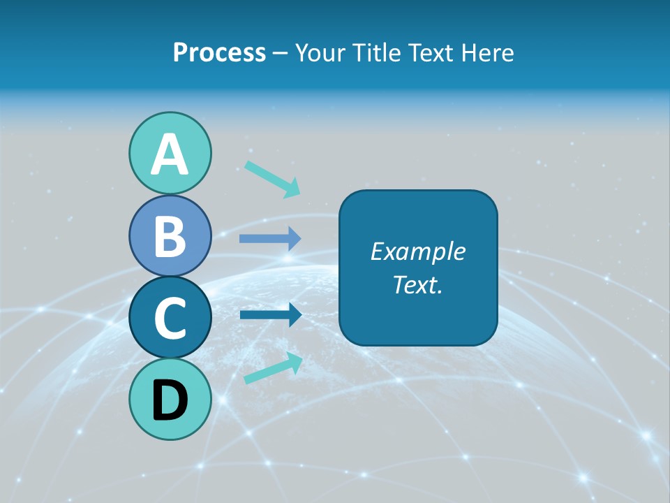 Space Blue Work PowerPoint Template
