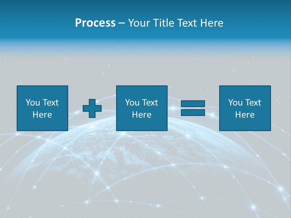 Space Blue Work PowerPoint Template