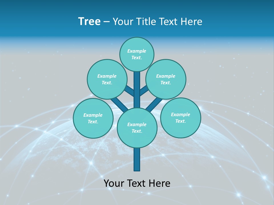 Space Blue Work PowerPoint Template