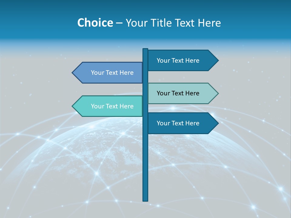 Space Blue Work PowerPoint Template