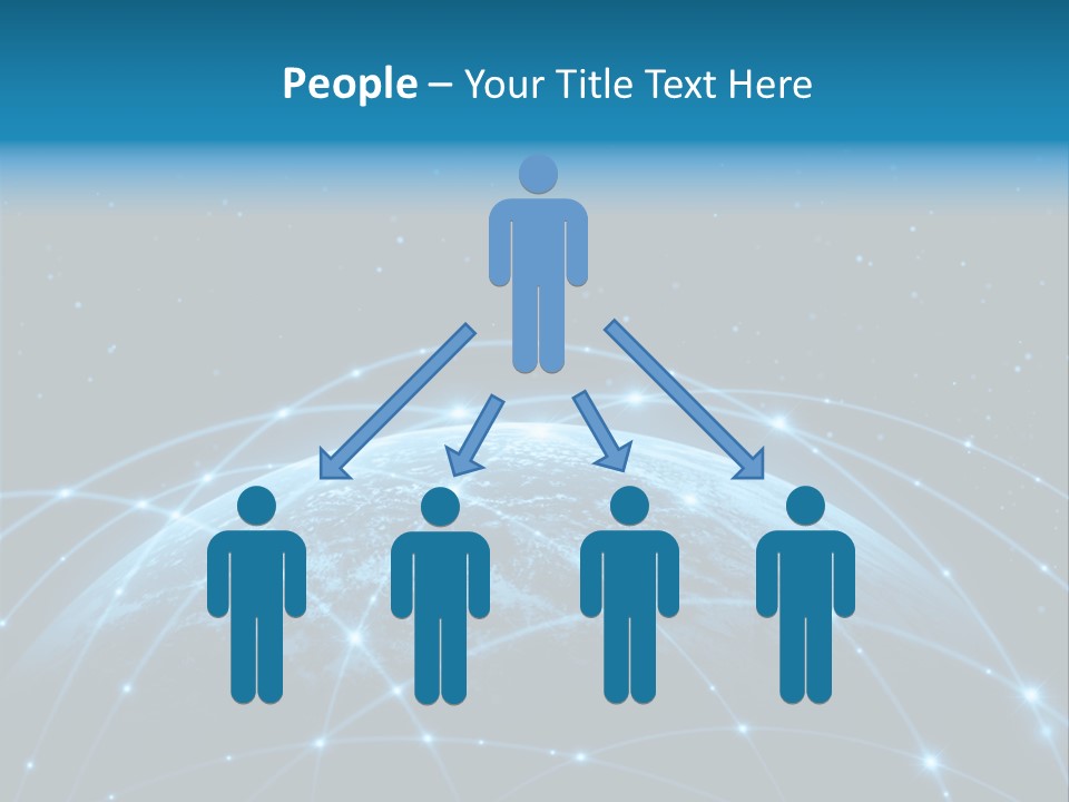 Space Blue Work PowerPoint Template