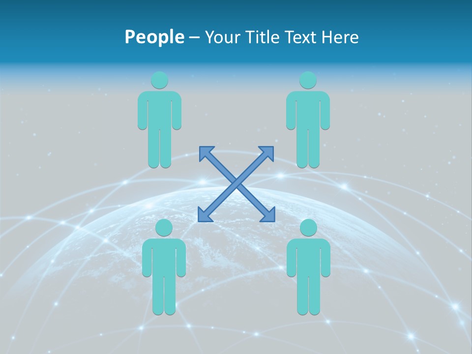 Space Blue Work PowerPoint Template