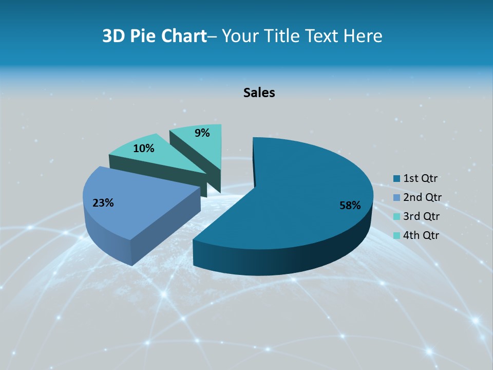 Space Blue Work PowerPoint Template