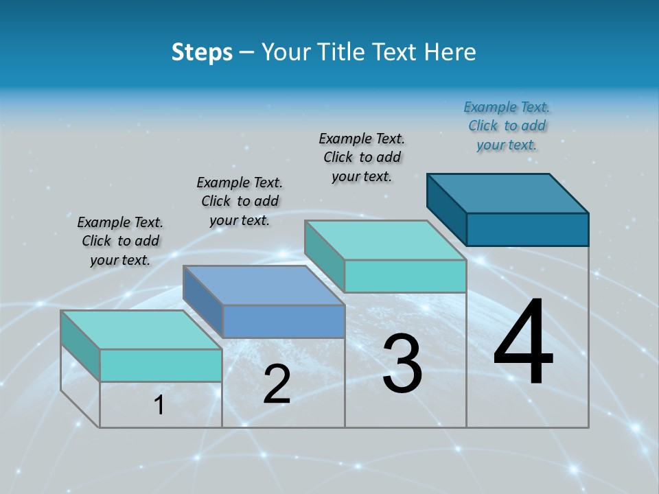 Space Blue Work PowerPoint Template