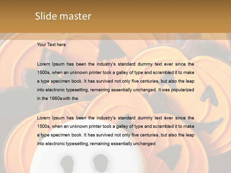 Scary Cookie Biscuits PowerPoint Template