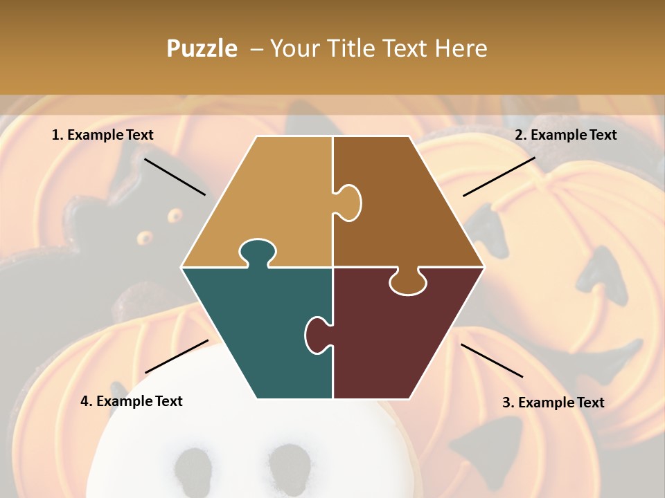 Scary Cookie Biscuits PowerPoint Template