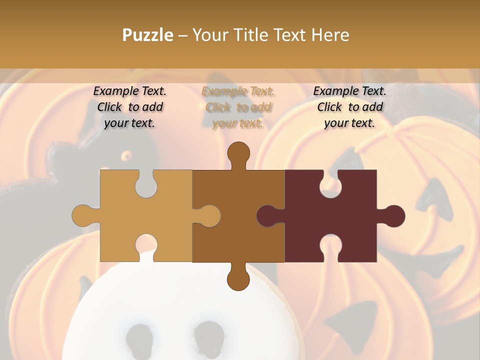 Scary Cookie Biscuits PowerPoint Template