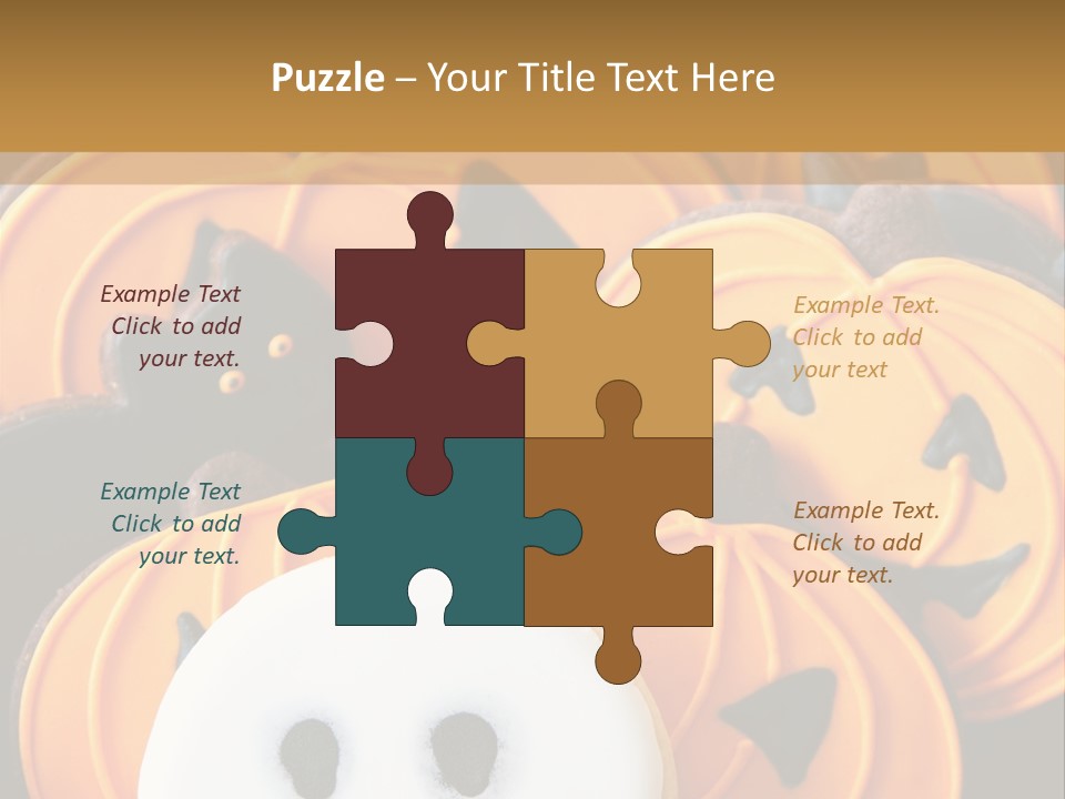 Scary Cookie Biscuits PowerPoint Template