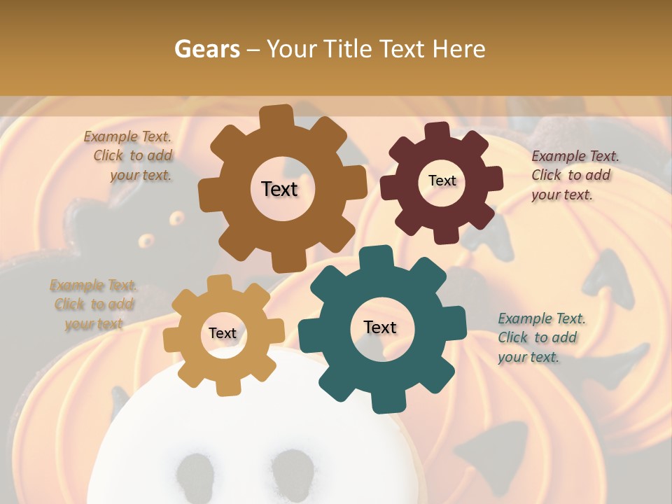 Scary Cookie Biscuits PowerPoint Template