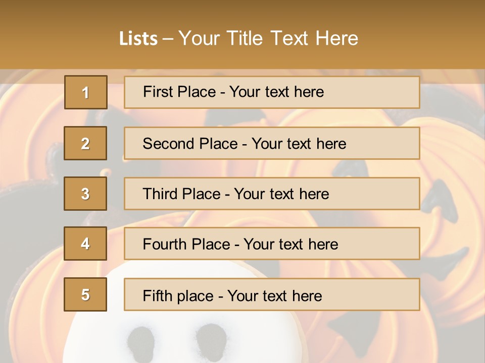 Scary Cookie Biscuits PowerPoint Template