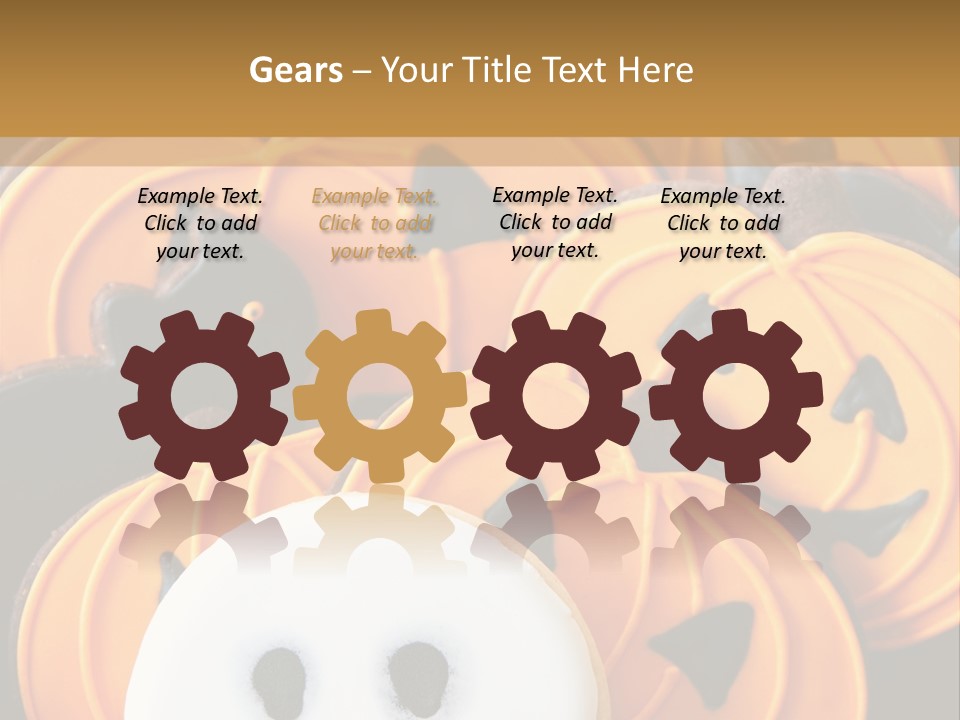 Scary Cookie Biscuits PowerPoint Template