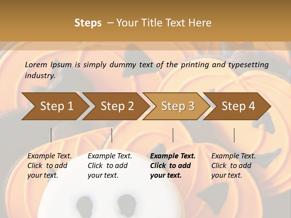 Scary Cookie Biscuits PowerPoint Template