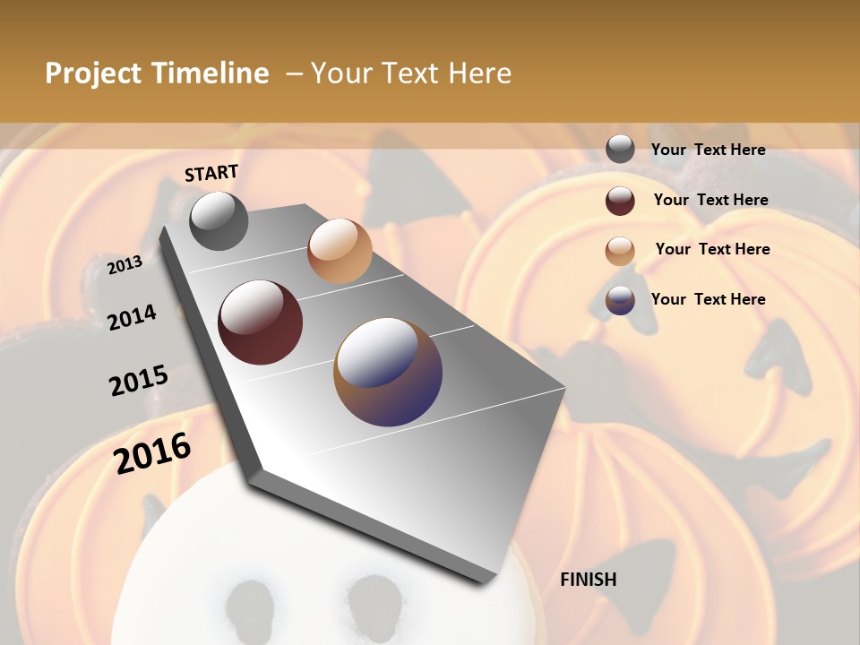 Scary Cookie Biscuits PowerPoint Template