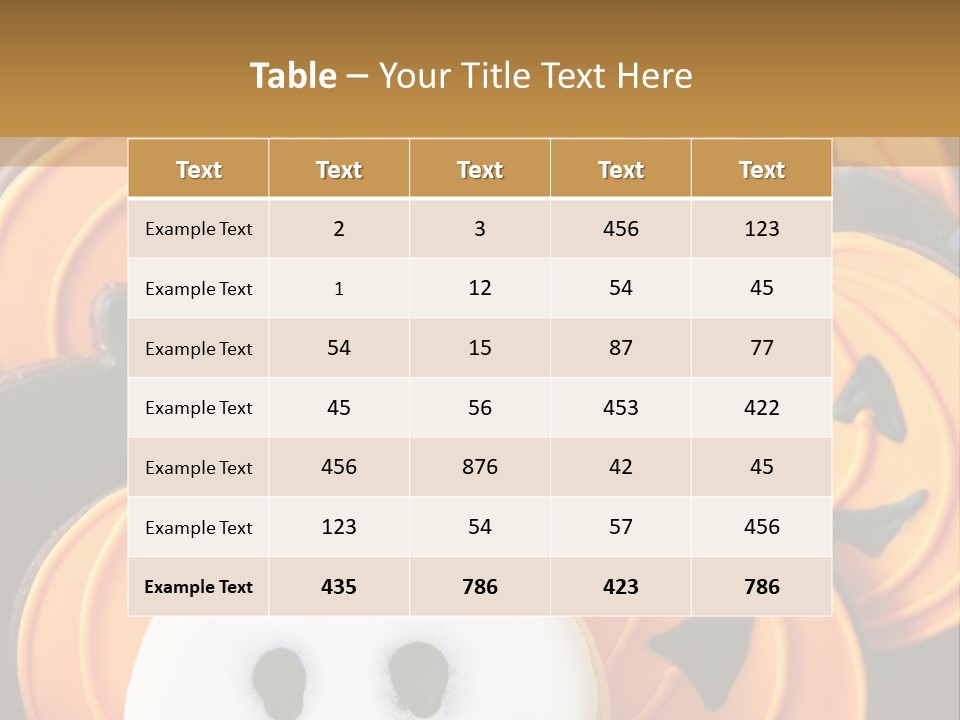 Scary Cookie Biscuits PowerPoint Template