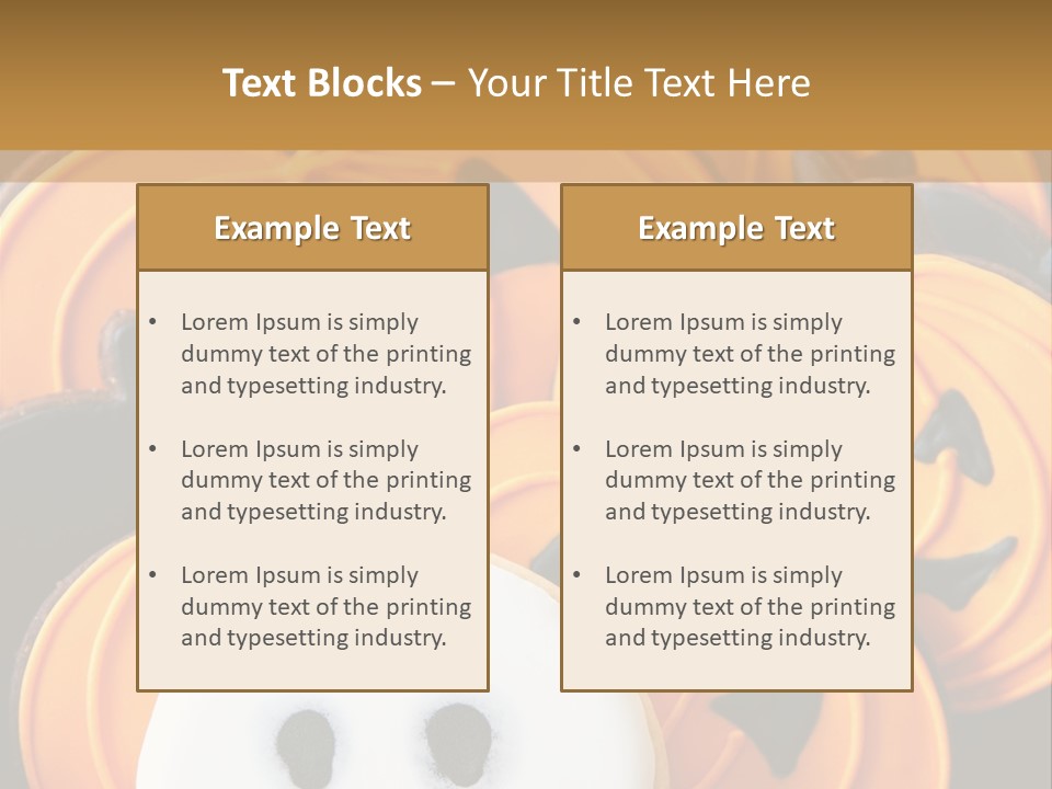 Scary Cookie Biscuits PowerPoint Template