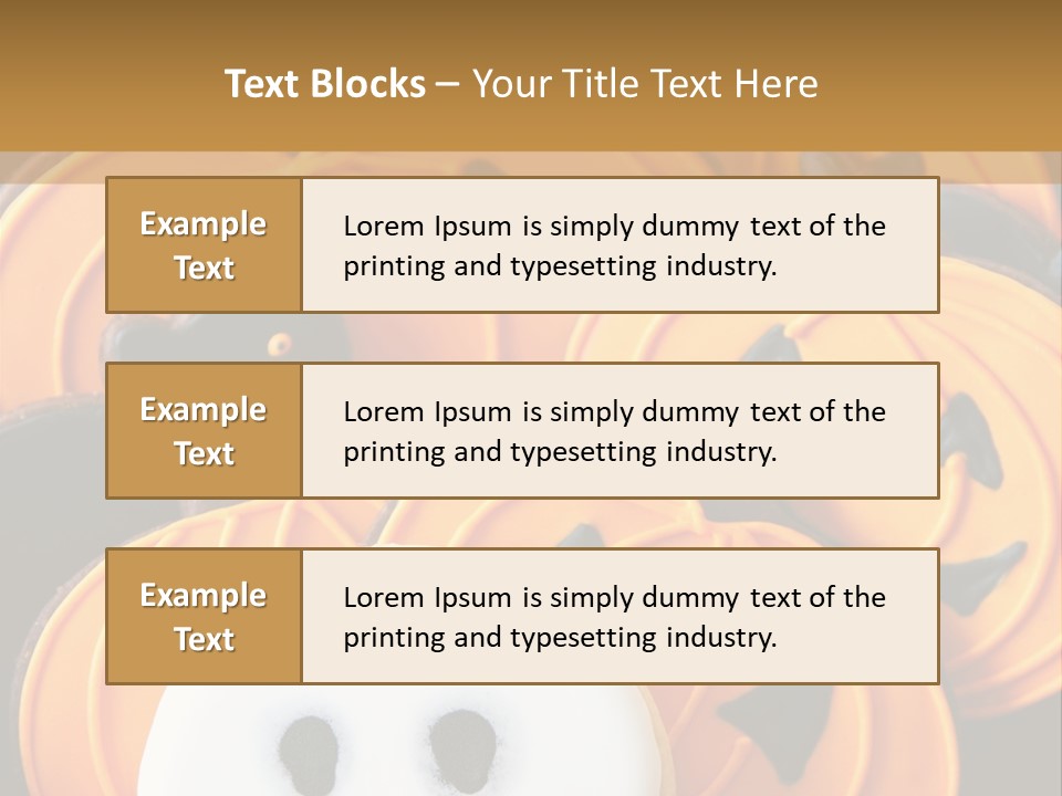 Scary Cookie Biscuits PowerPoint Template