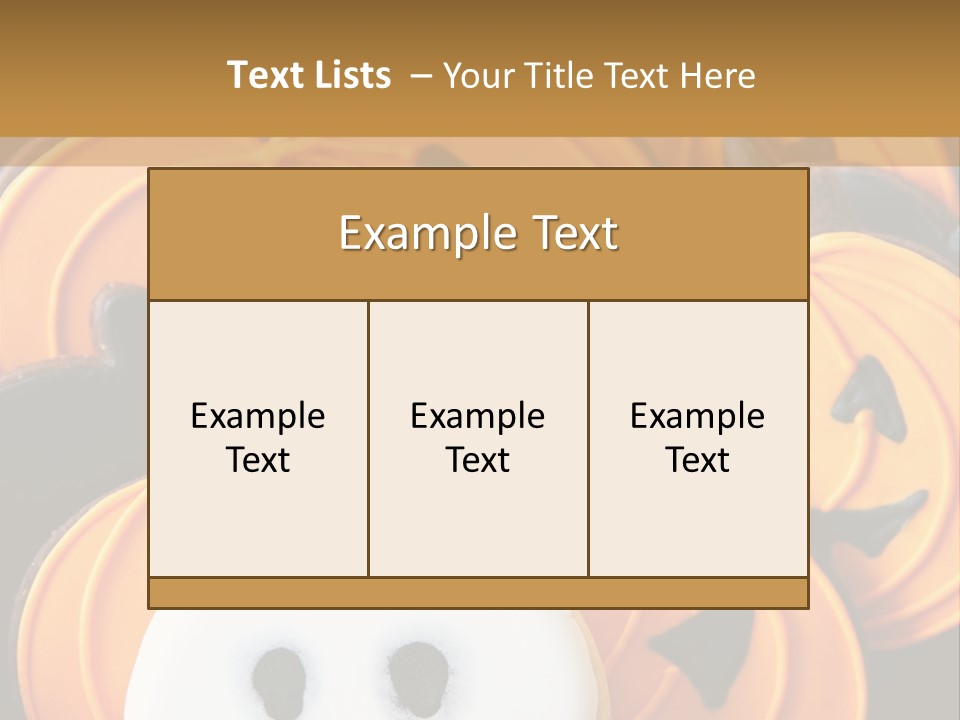 Scary Cookie Biscuits PowerPoint Template