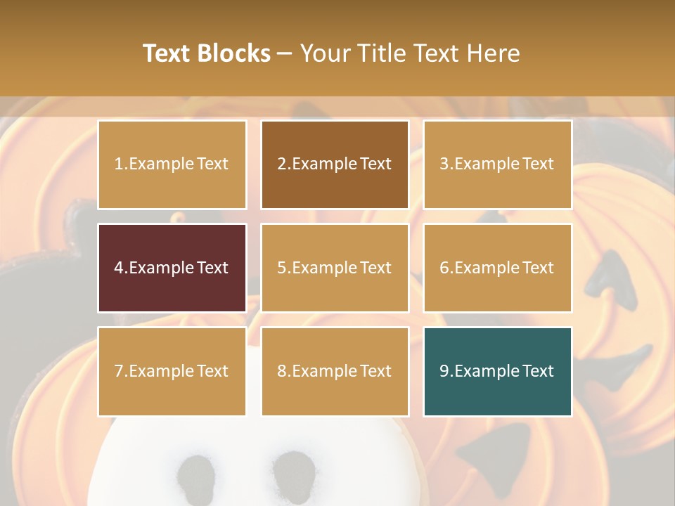 Scary Cookie Biscuits PowerPoint Template