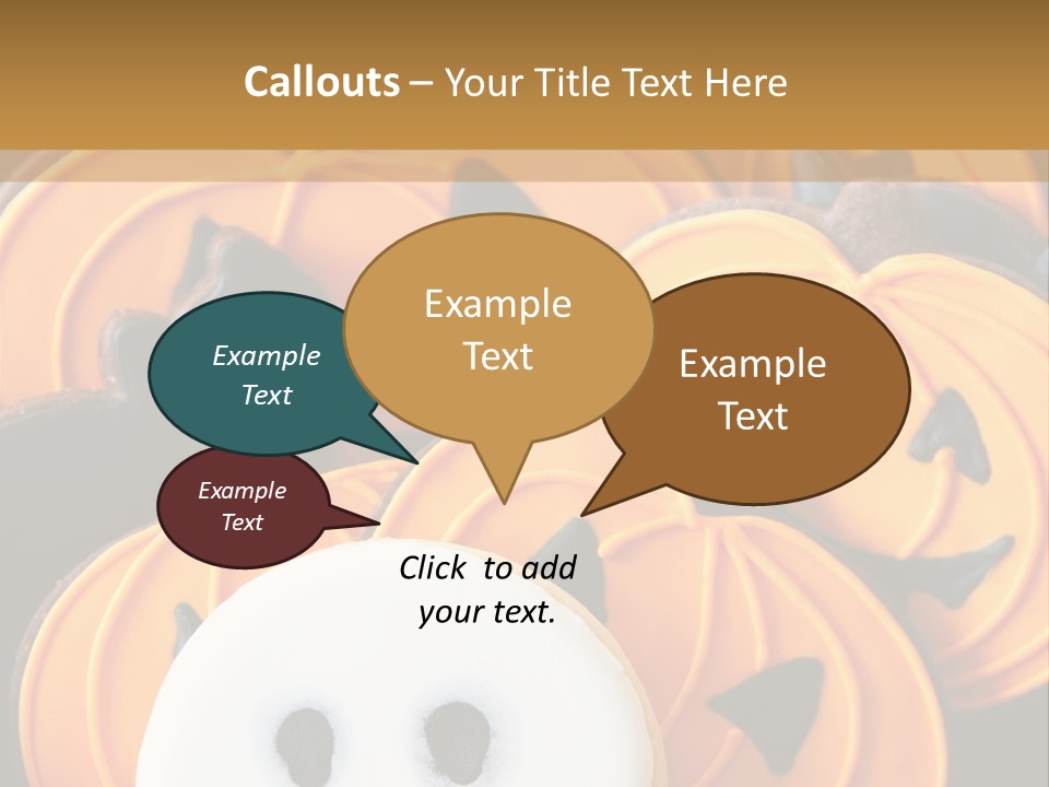 Scary Cookie Biscuits PowerPoint Template
