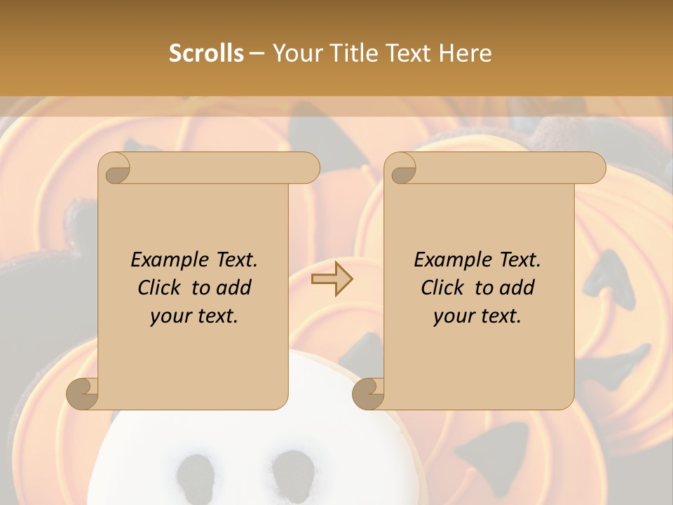 Scary Cookie Biscuits PowerPoint Template