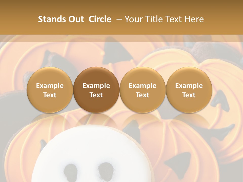 Scary Cookie Biscuits PowerPoint Template