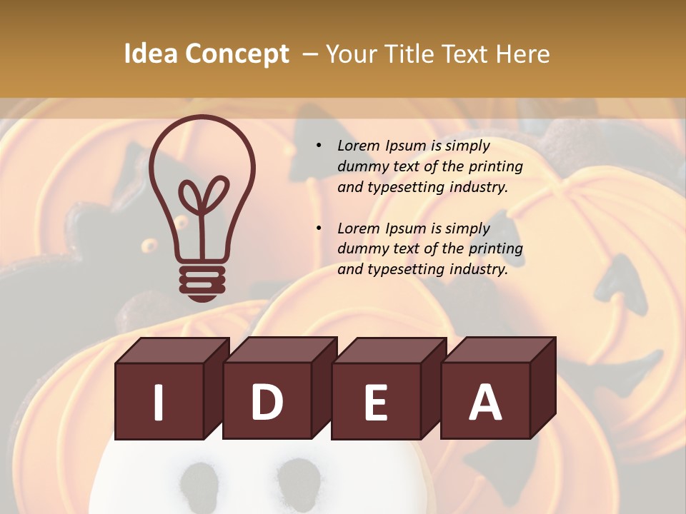 Scary Cookie Biscuits PowerPoint Template