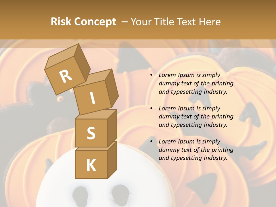 Scary Cookie Biscuits PowerPoint Template