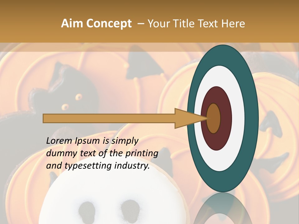 Scary Cookie Biscuits PowerPoint Template