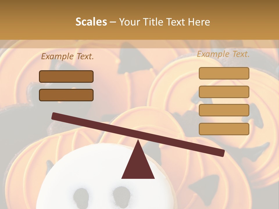 Scary Cookie Biscuits PowerPoint Template