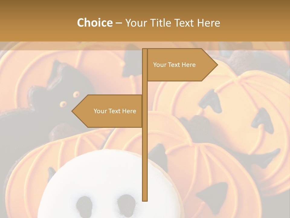 Scary Cookie Biscuits PowerPoint Template
