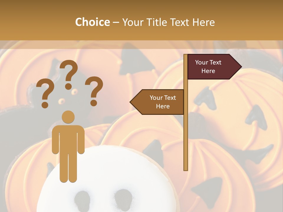 Scary Cookie Biscuits PowerPoint Template