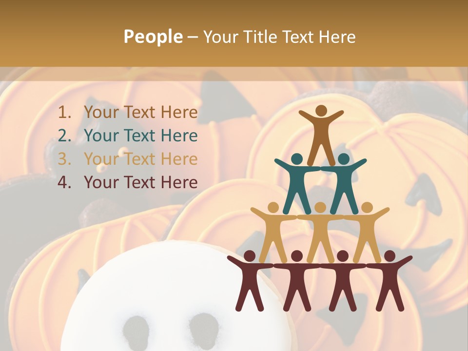 Scary Cookie Biscuits PowerPoint Template