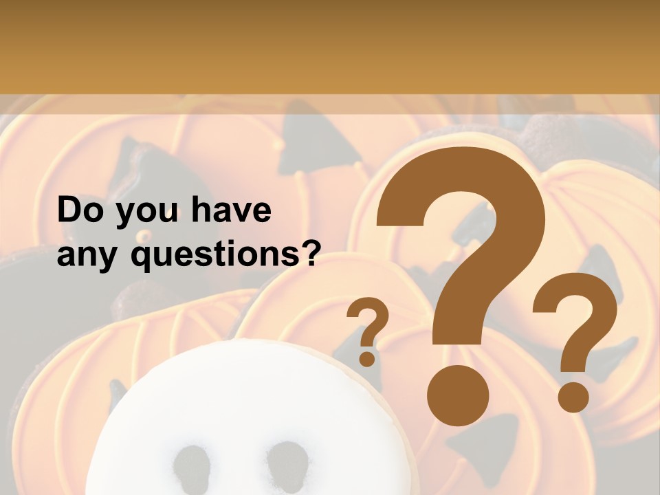 Scary Cookie Biscuits PowerPoint Template