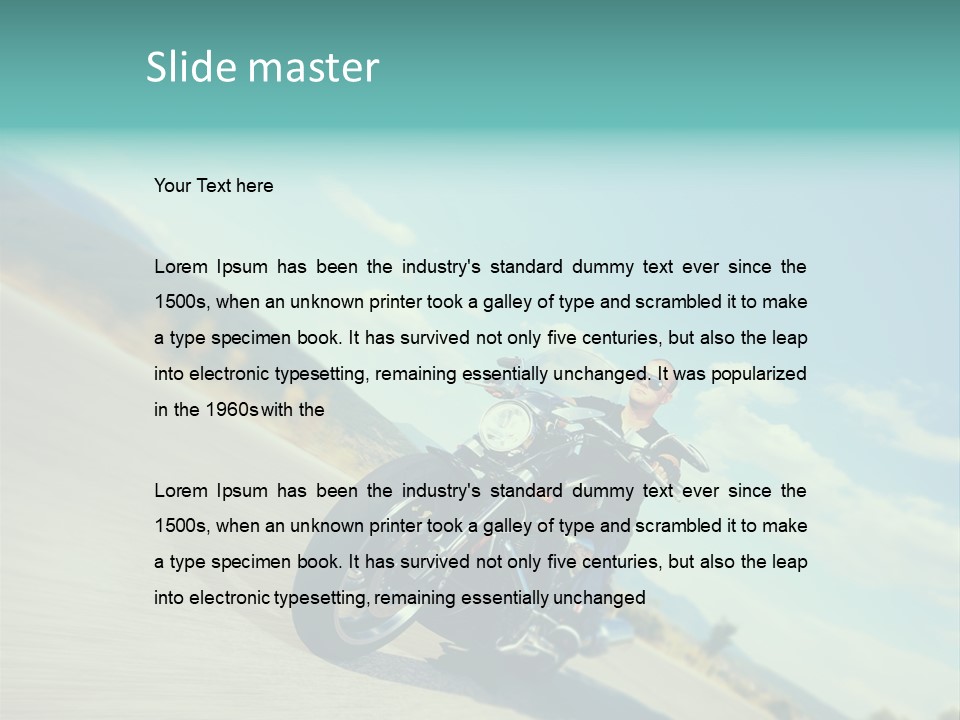 Cruising Posing Speed PowerPoint Template