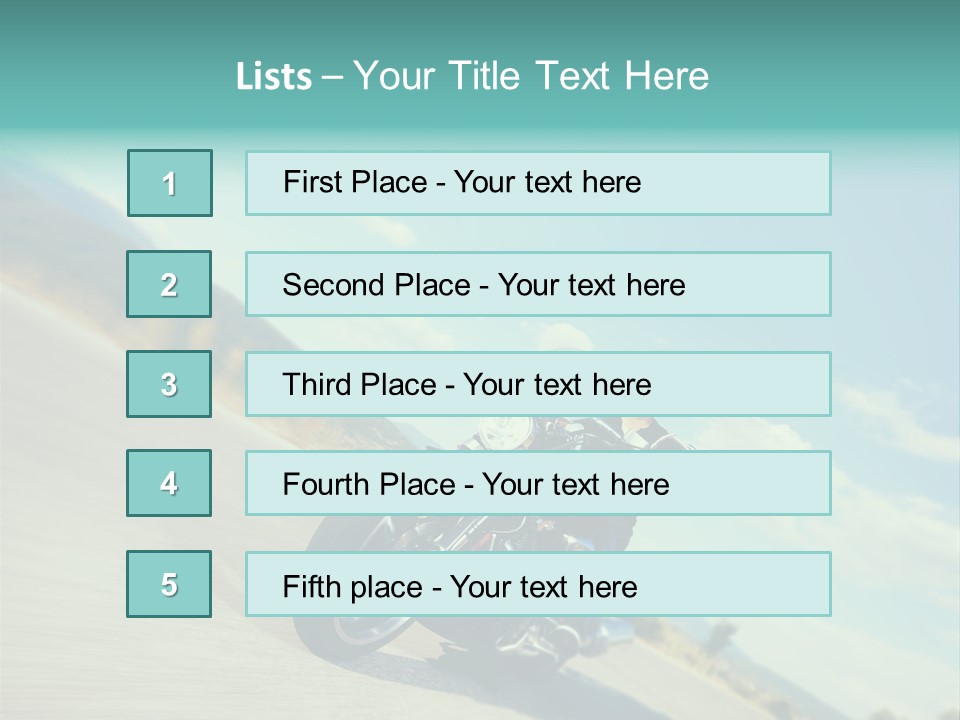 Cruising Posing Speed PowerPoint Template