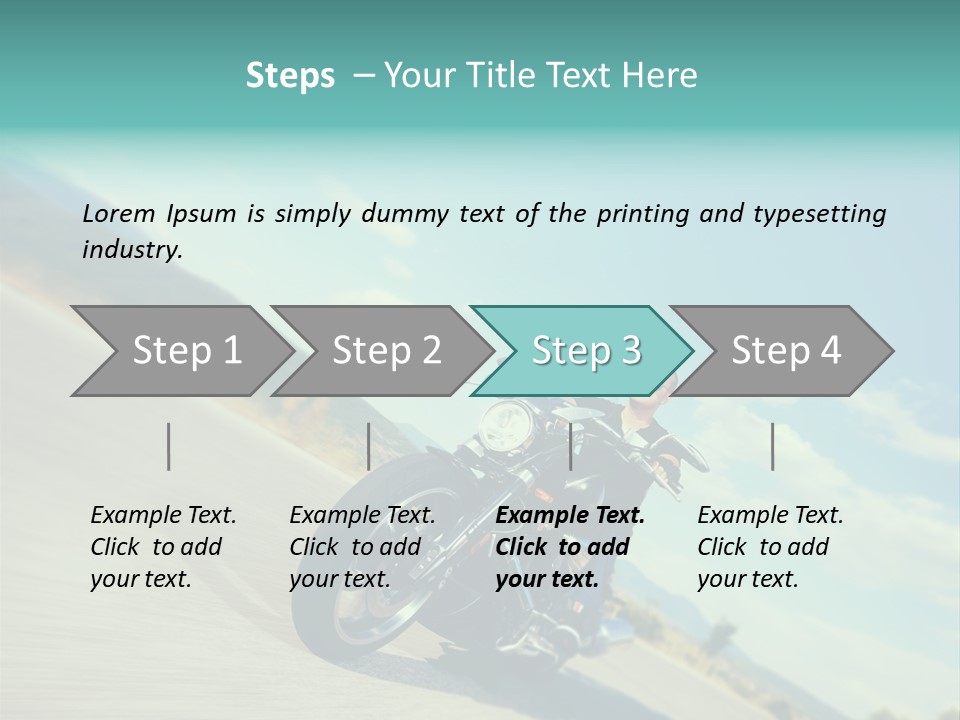 Cruising Posing Speed PowerPoint Template